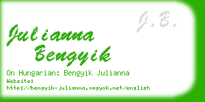 julianna bengyik business card